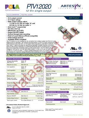 PTV12020LAD datasheet  